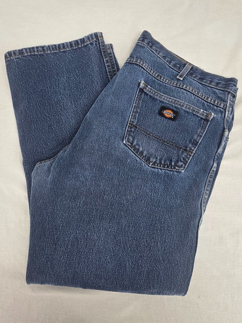 Dickies Work Regular Fit Jeans Medium Wash Blue Denim Men's 40x30